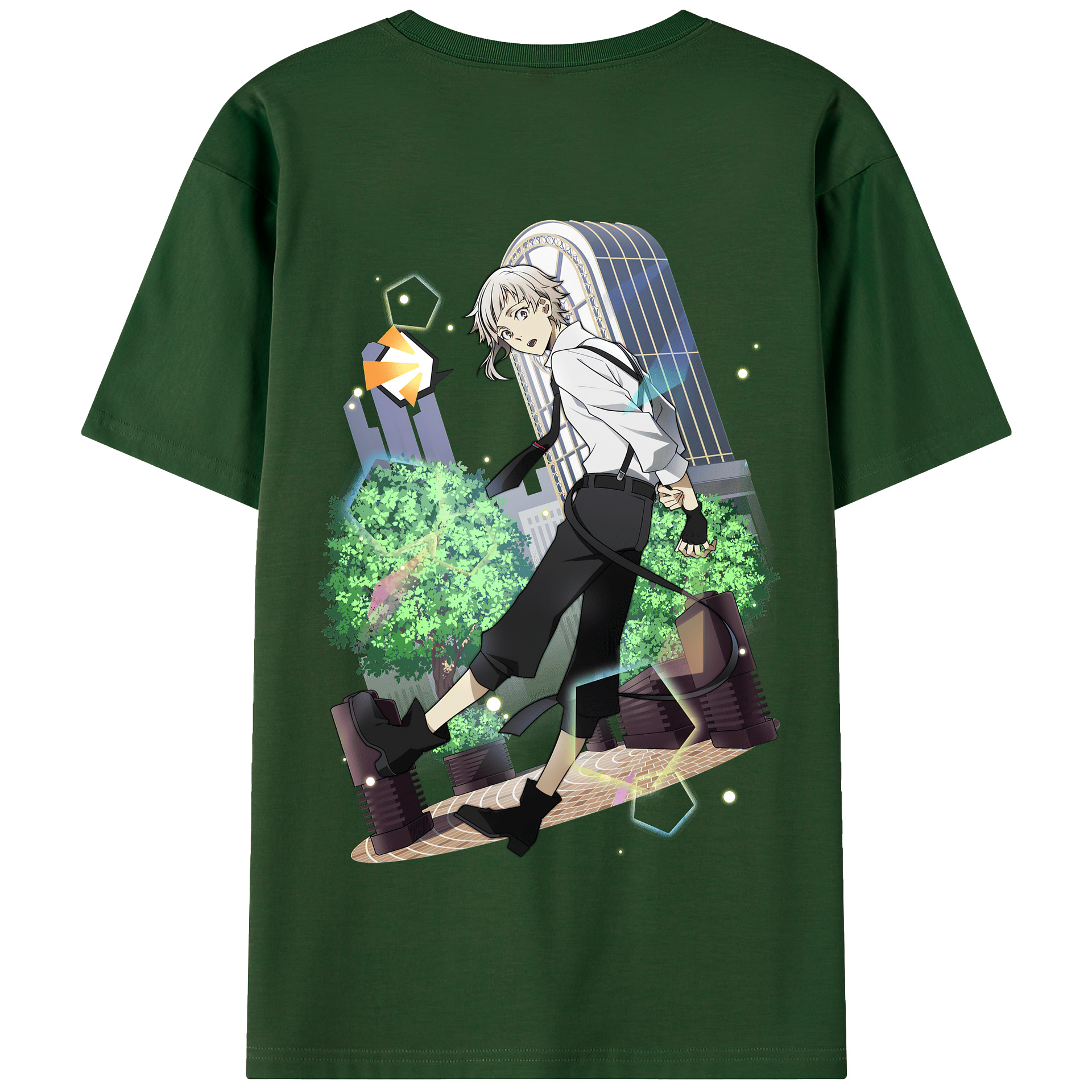 （画像用） 文豪ストレイドッグス Bungo Stray Dogs 綿100％半袖Tシャツ（背面プリント）
